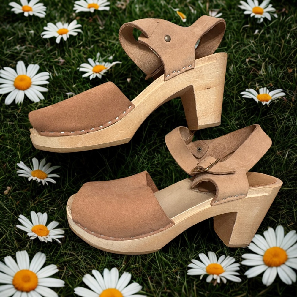 Colorblock Neutral Bryr Clogs - OOAK - Picture 2 of 4